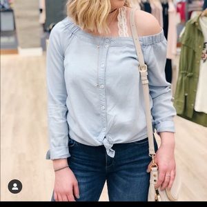 Sanctuary chambray top